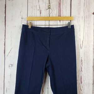 Melissa Paige Capri Pants Womens Size 6P Flat Front Stretch Blue